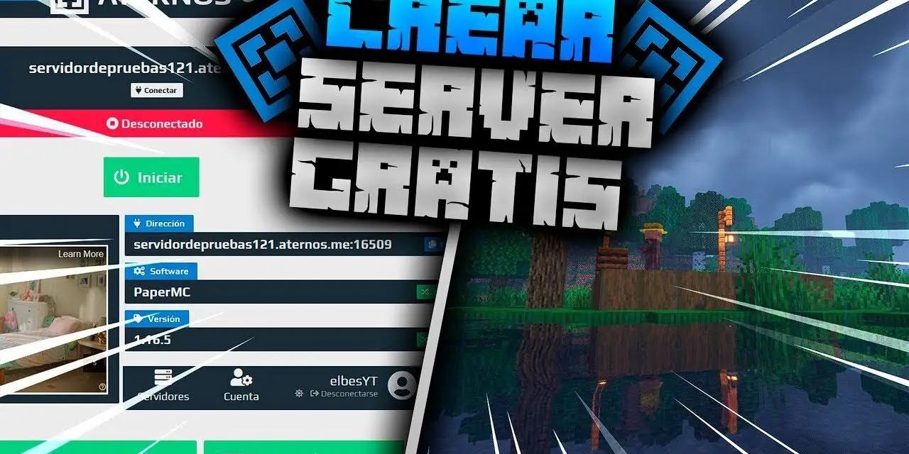 como crear un servidor de minecraft en aternos