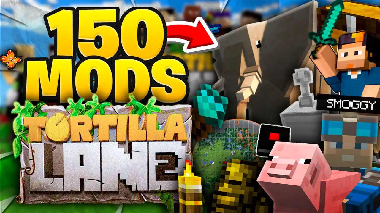 MODPACK 150 MODS de TORTILLALAND 2: Explorando una Aventura Épica en Minecraft