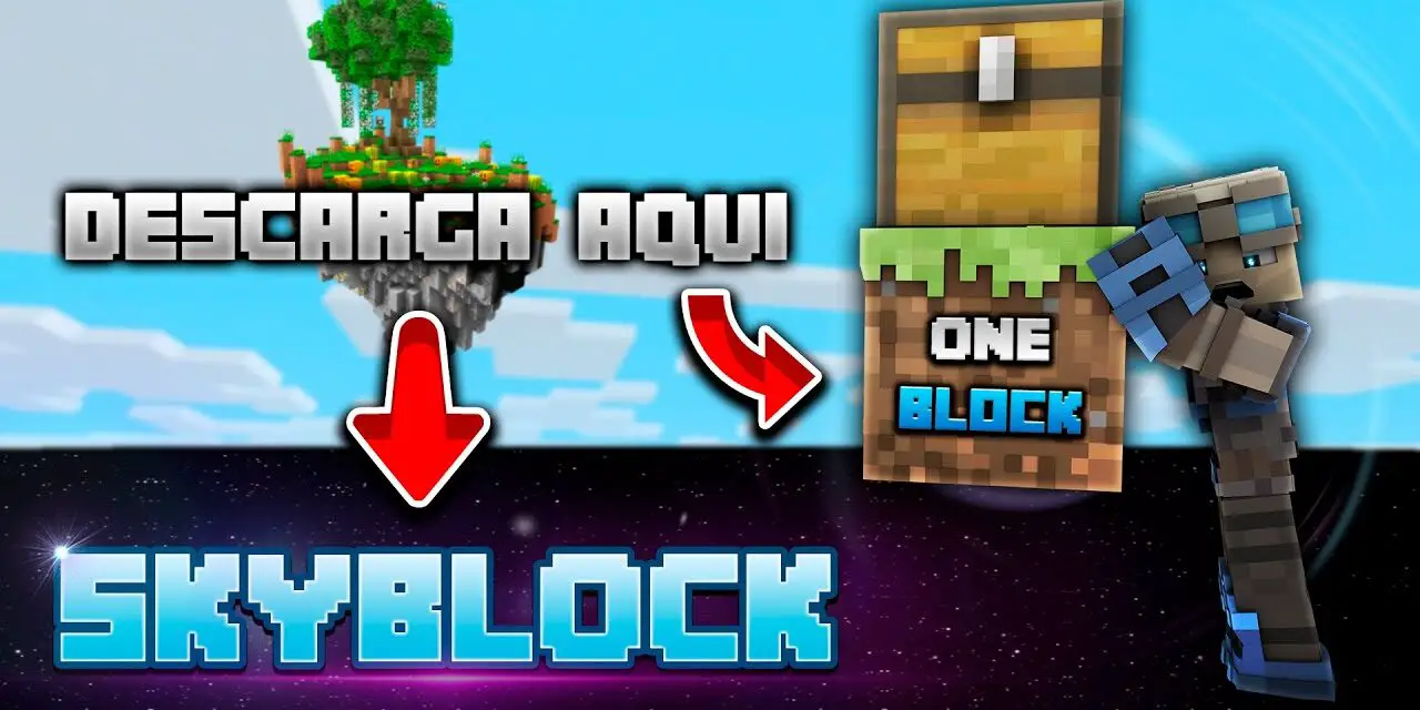 Como DESCARGAR y INSTALAR SKYBLOCK Y ONE BLOCK para MINECRAFT JAVA