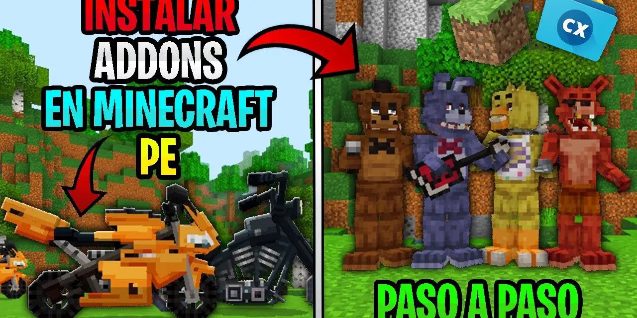 como instalar addons en minecraft pe