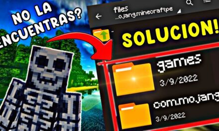 Carpeta «GAMES» «FILES» NO APARECEN | MCPE 1.19+Solución