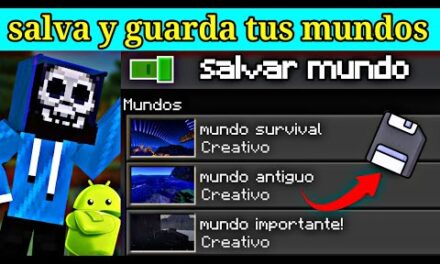 Salva y Guarda tus Mundos de MCPE 1.21