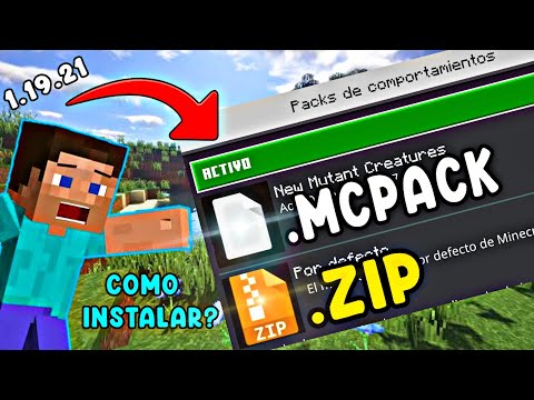 Cómo INSTALAR TEXTURAS .ZIP Y .MCPACK en Minecraft PE 1.19