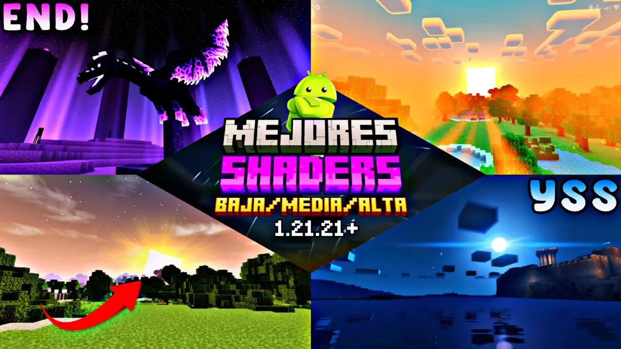 5 MEJORES SHADERS para MCPE 1.21