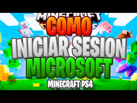 Cómo Iniciar Sesión en Microsoft para Minecraft PS4 Bedrock