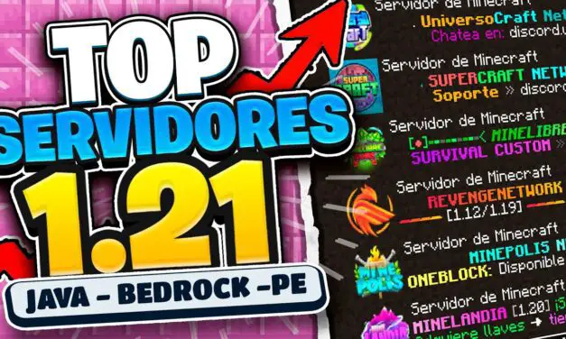 TOP 7 MEJORES SERVIDORES DE MINECRAFT JAVA y BEDROCK 2025 – Increíble