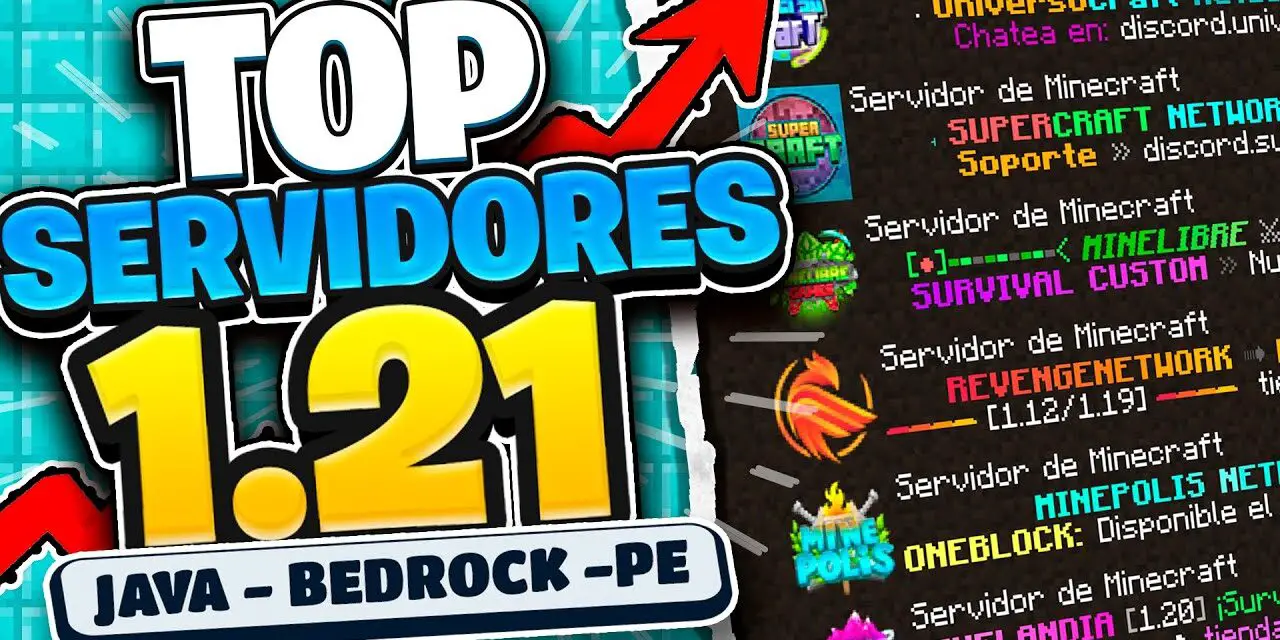 Los 10 Mejores Servidores de Minecraft 1.21 – Nuevo