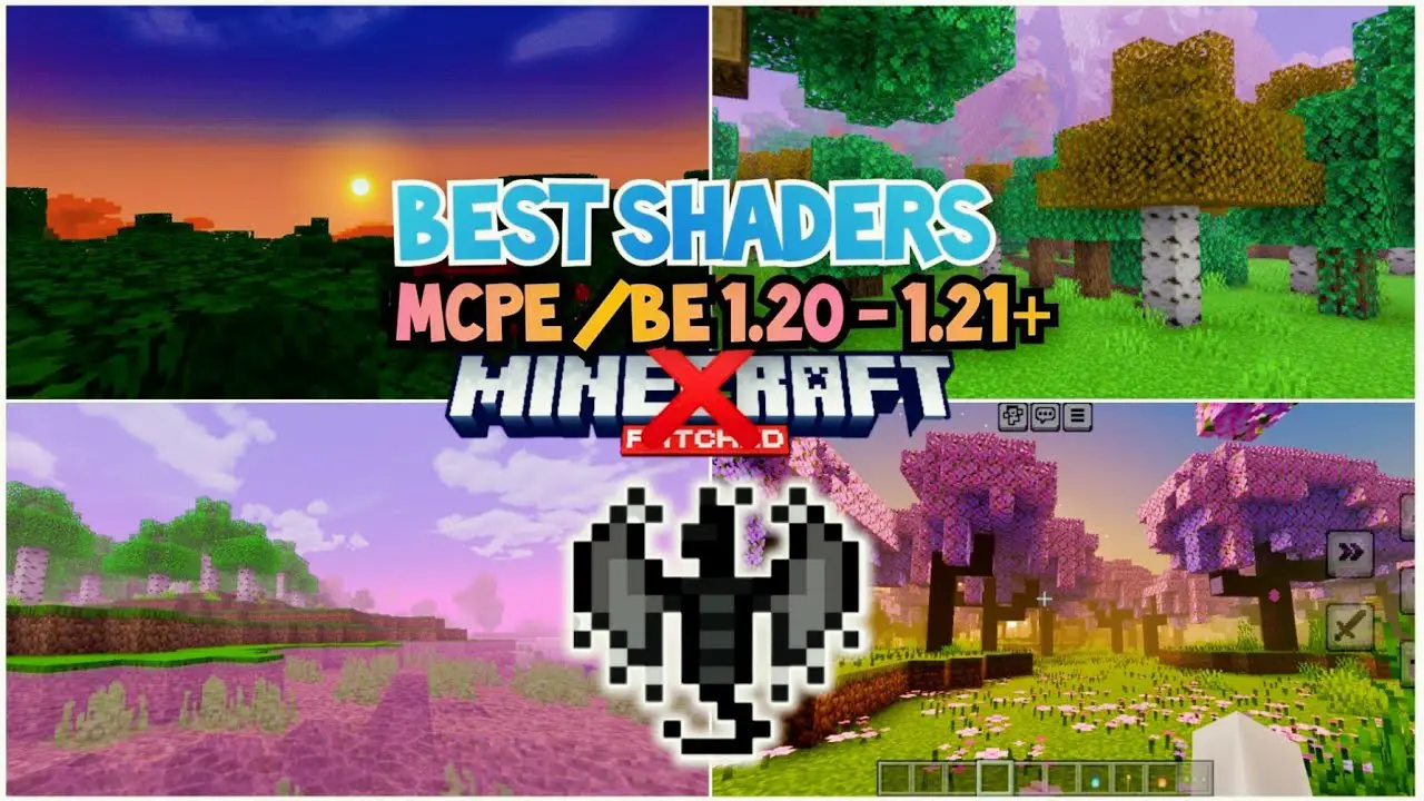 TOP 5 SHADERS para MINECRAFT BEDROCK render Dragon MCPE
