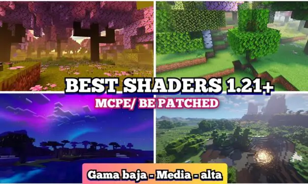 TOP MEJORES SHADERS para MINECRAFT PE DE GAMA BAJA 2025