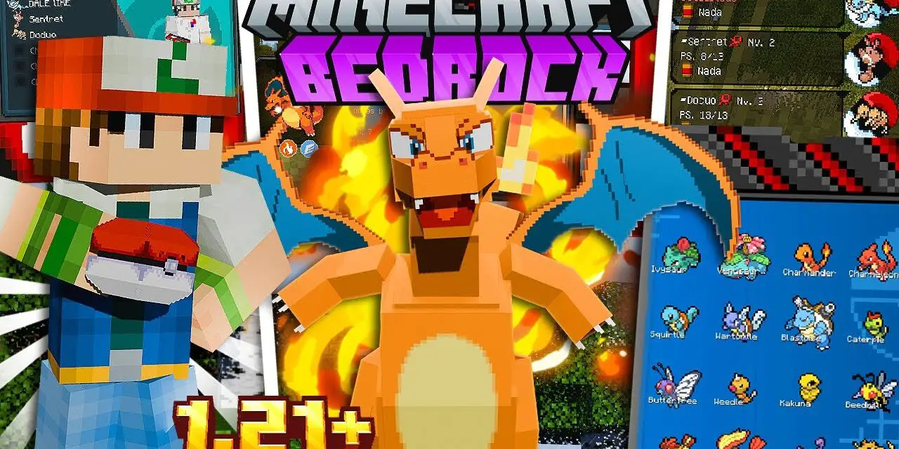 El Mejor Addon de Pokemon en Minecraft PE 1.21!