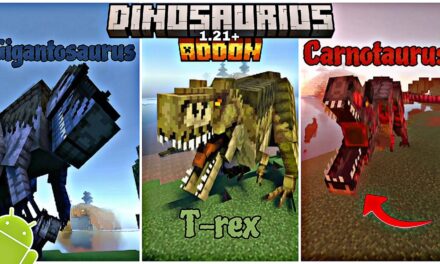 El mejor ADDON DE DINOSAURIOS para MCPE 1.21