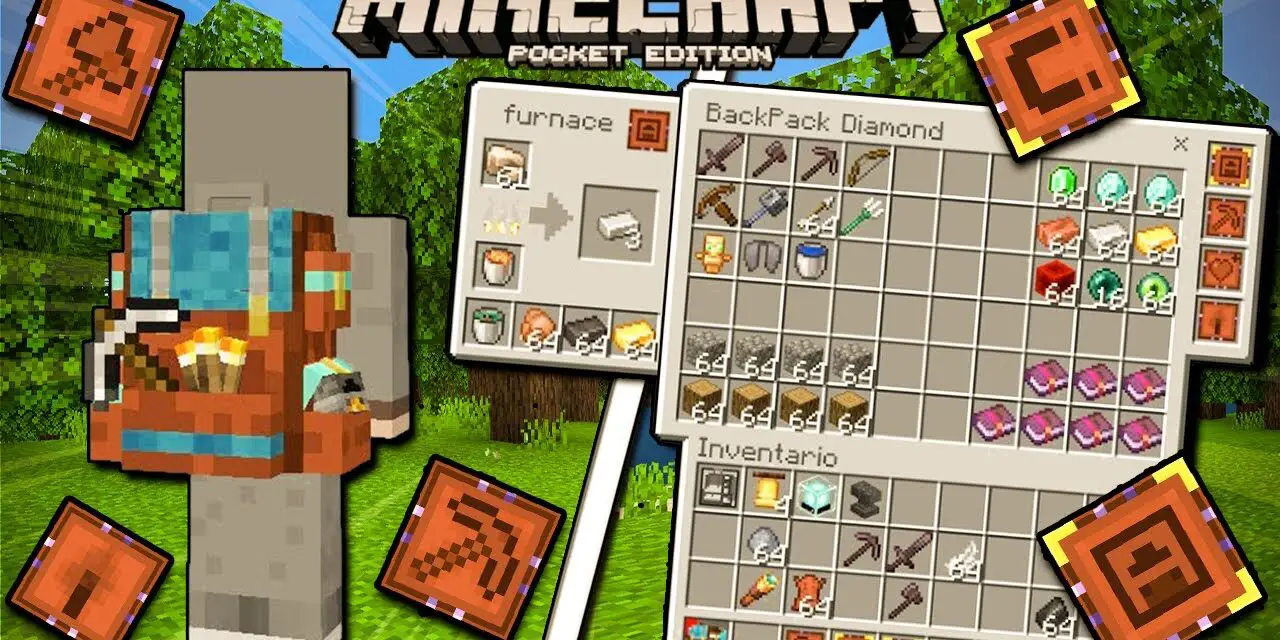 Descarga el addon más increíble de Mochilas para Minecraft PE 1.21