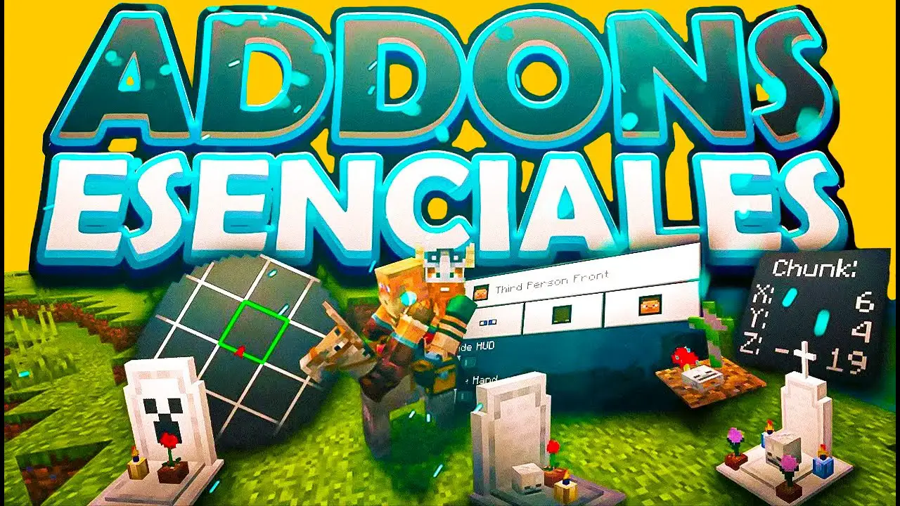 10 PACK de ADDONS ESENCIALES Para Minecraft Pe 1.21