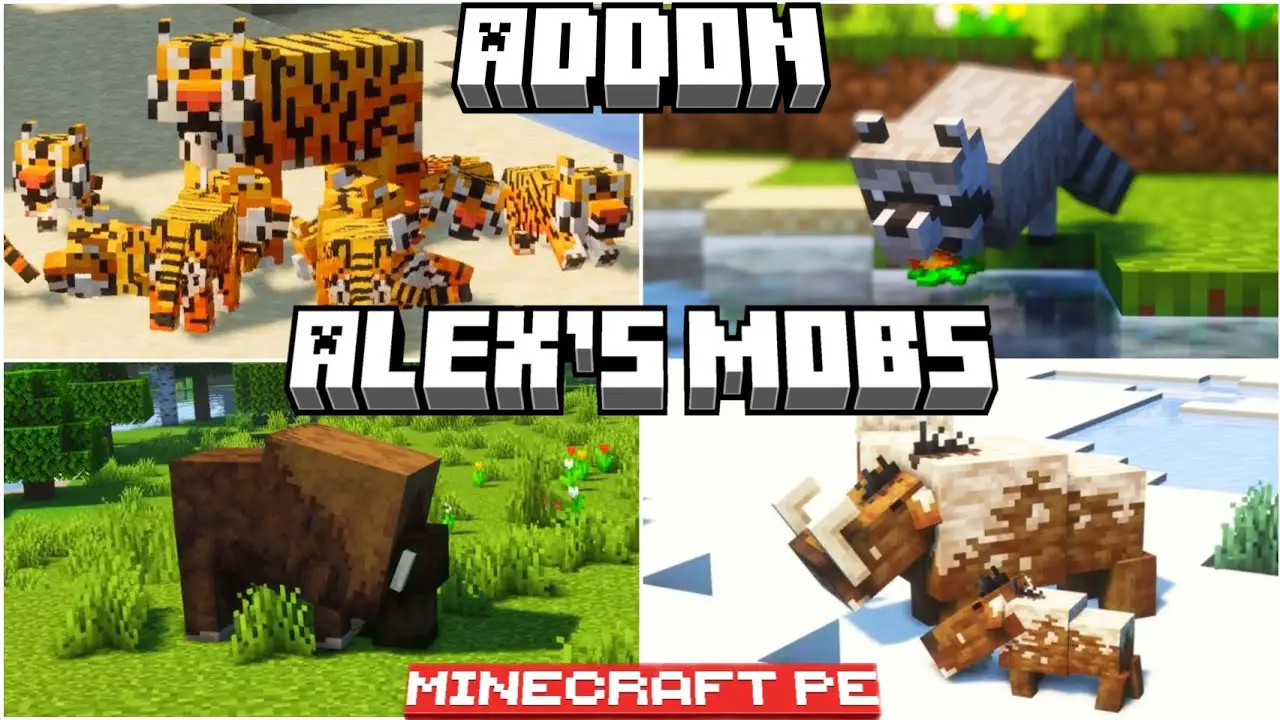 How to Download Alex’s Mobs Addon for Bedrock 1.21
