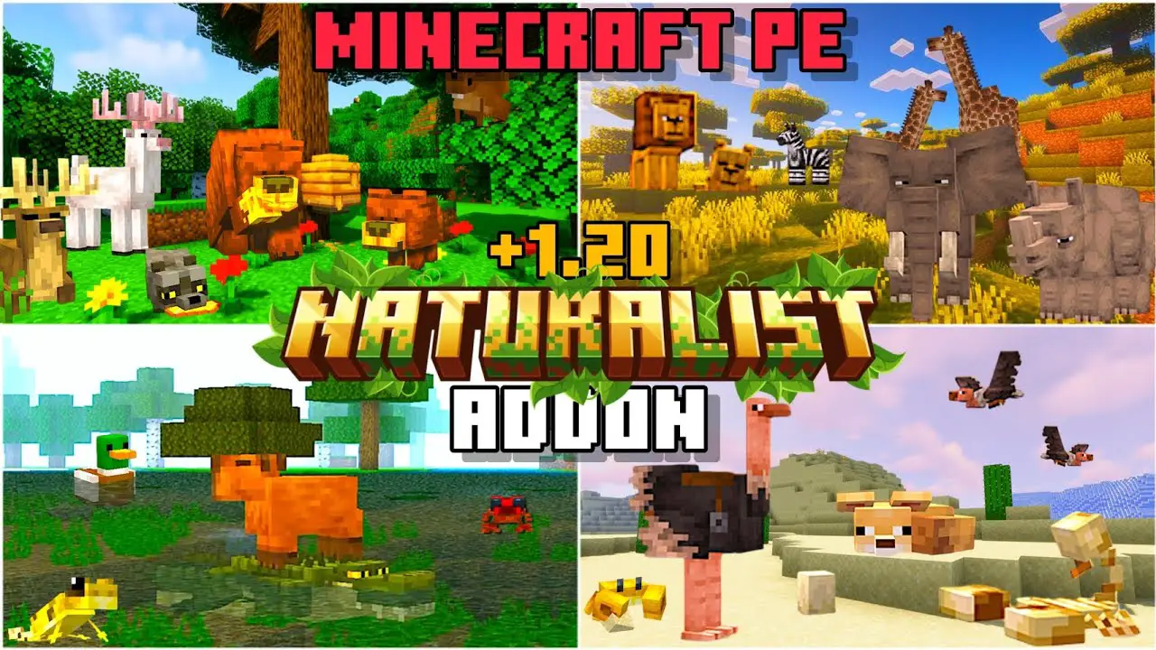 THE BEST NATURALIST ADDON for BEDROCK 1.21 