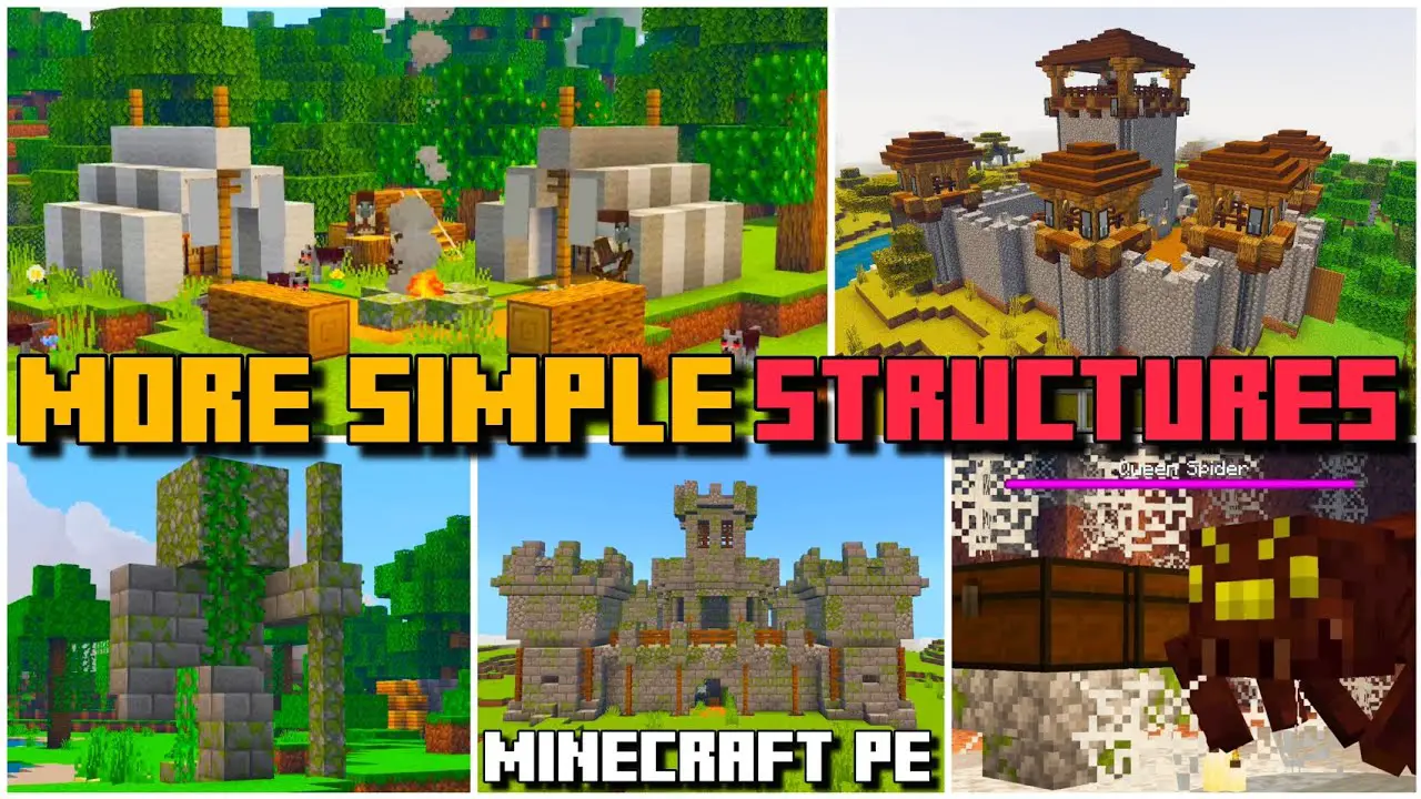 HOW TO DOWNLOAD AND INSTALL BEST STRUCTURES ADDON for BEDROCK 1.21