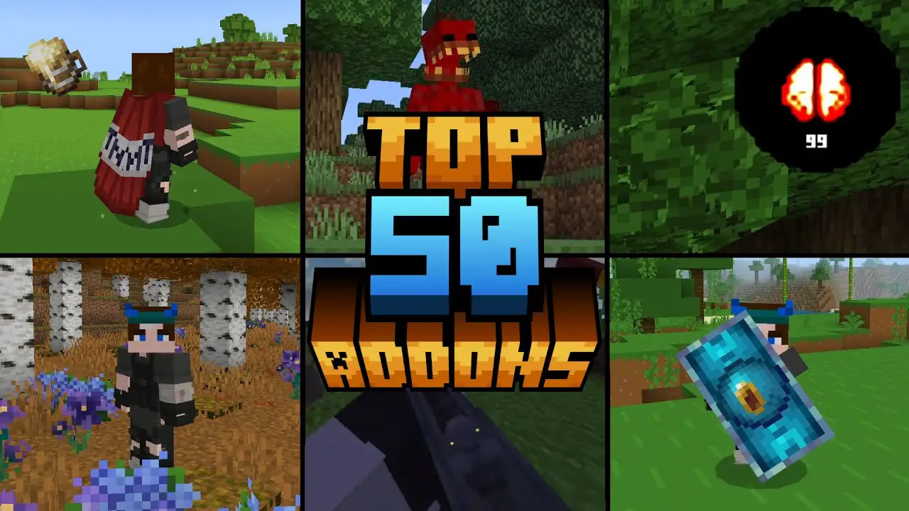 LOS MEJORES 50 ADDONS ÉPICOS PARA MINECRAFT BEDROCK 1.21