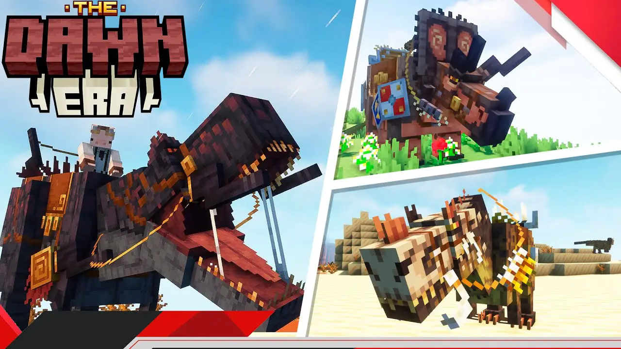 Cómo descargar EL MEJOR mod de DINOSAURIOS para Minecraft