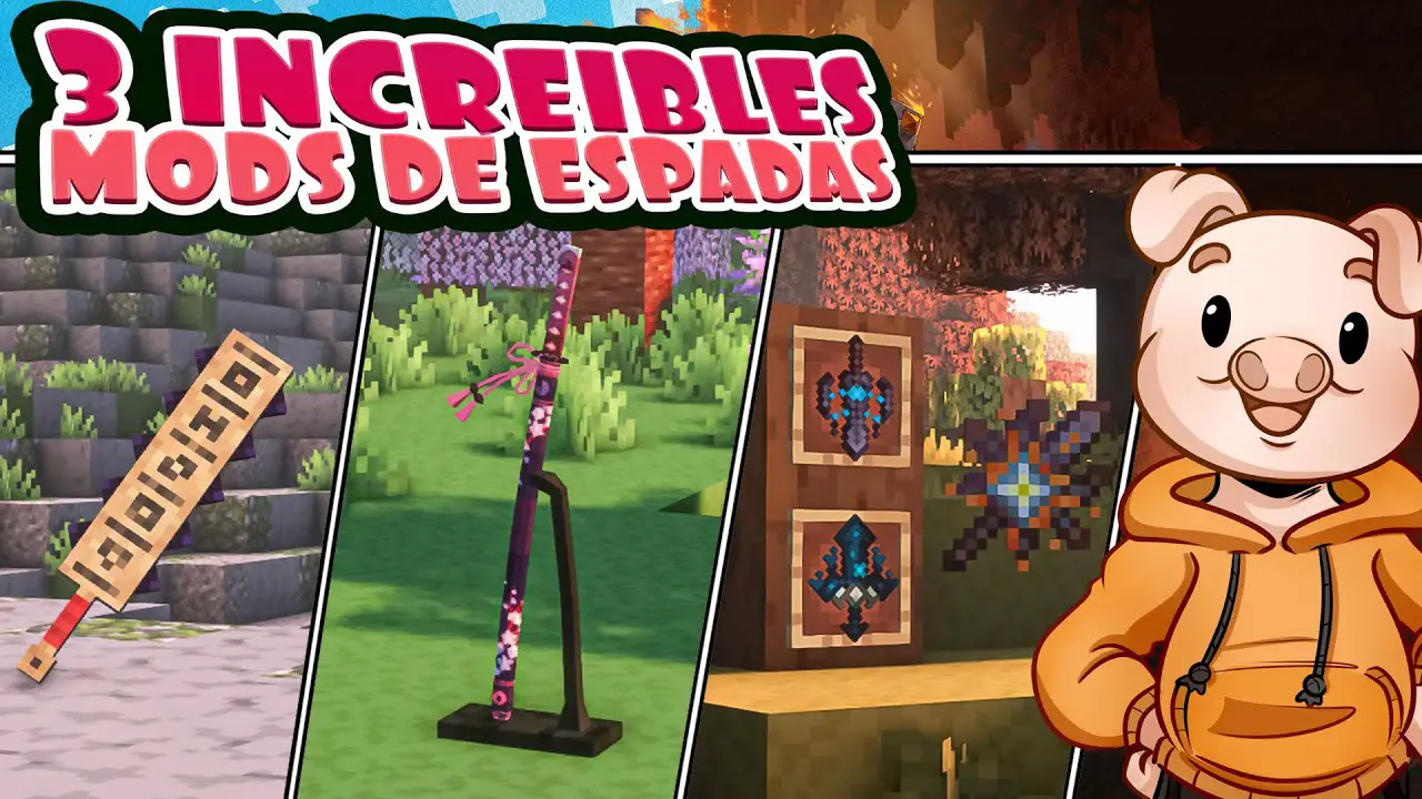 Cómo descargar 3 Increíbles Mods de Espadas en Minecraft