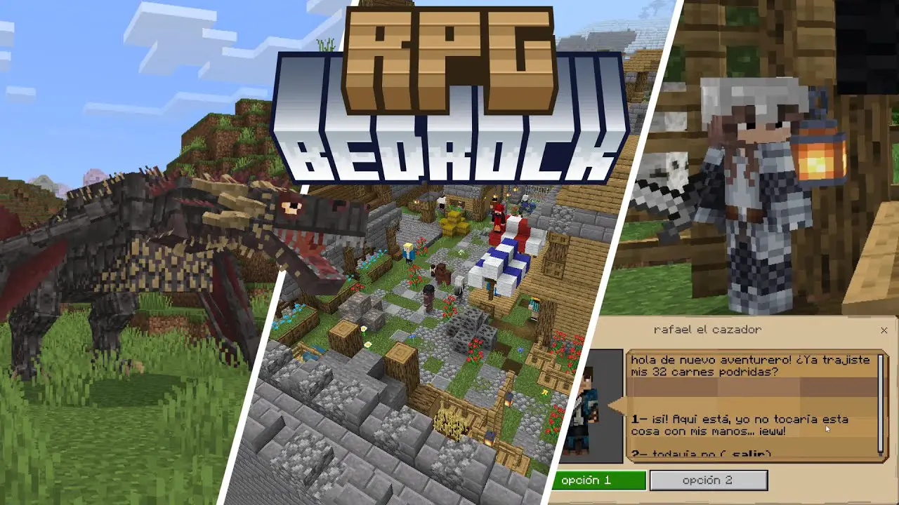 EL MEJOR PACK DE ADDONS RPG PARA MINECRAFT BEDROCK 1.21