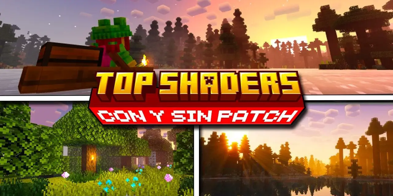 TOP Los MEJORES SHADERS Para Minecraft Bedrock 1.21 Con Patch