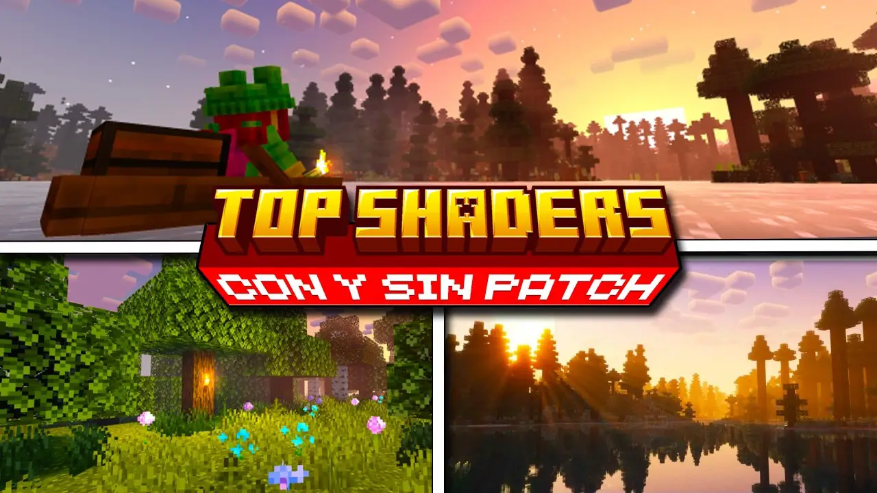TOP Los MEJORES SHADERS Para Minecraft Bedrock 1.21 Con Patch