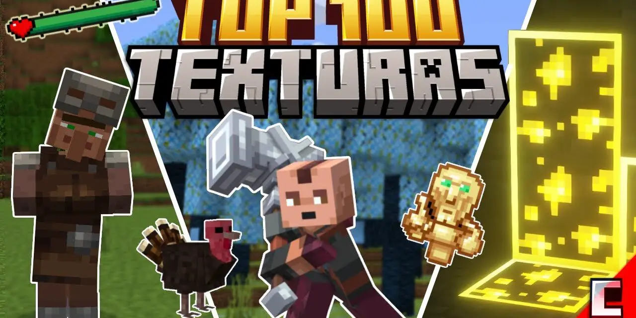 TOP 100 MEJORES TEXTURAS NUEVAS para Minecraft BEDROCK 1.21