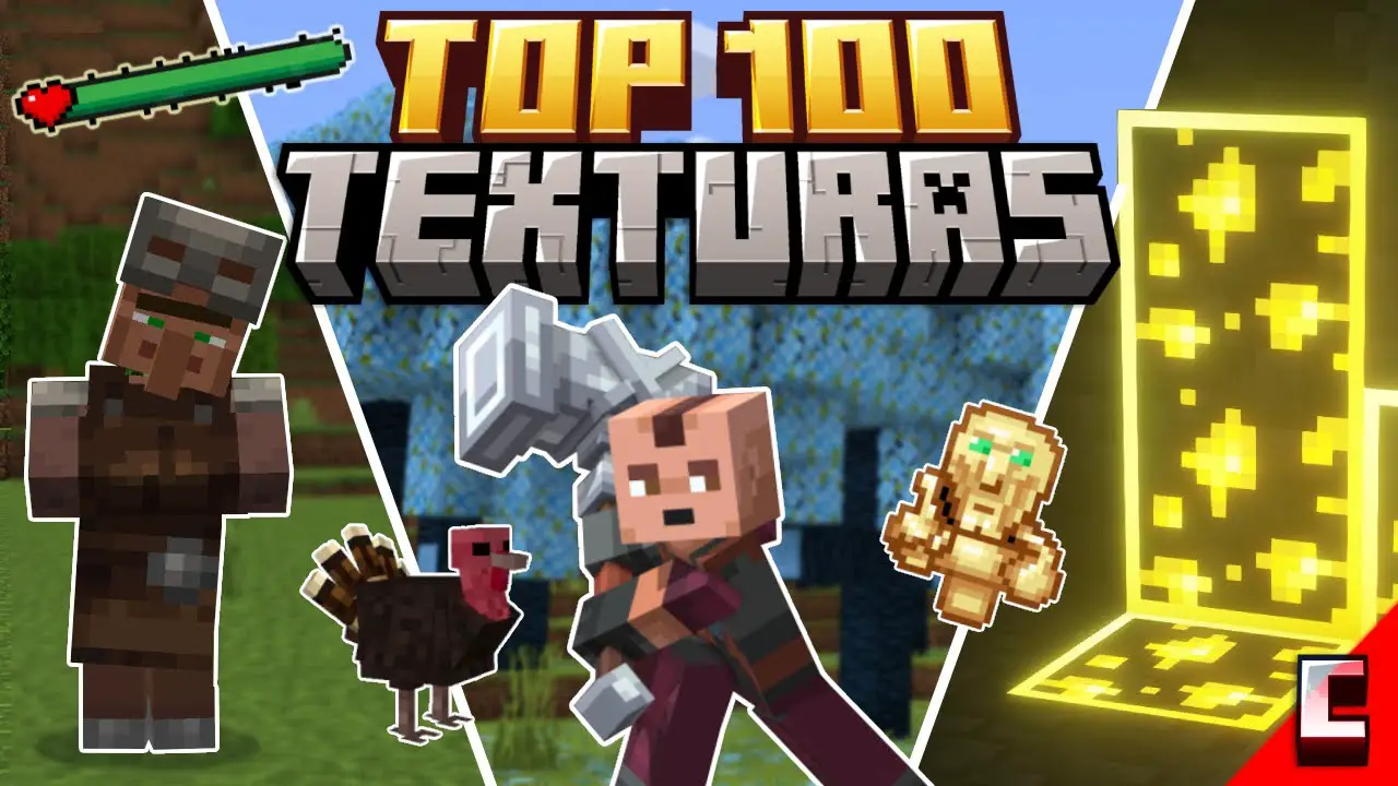 TOP 100 MEJORES TEXTURAS NUEVAS para Minecraft BEDROCK 1.21