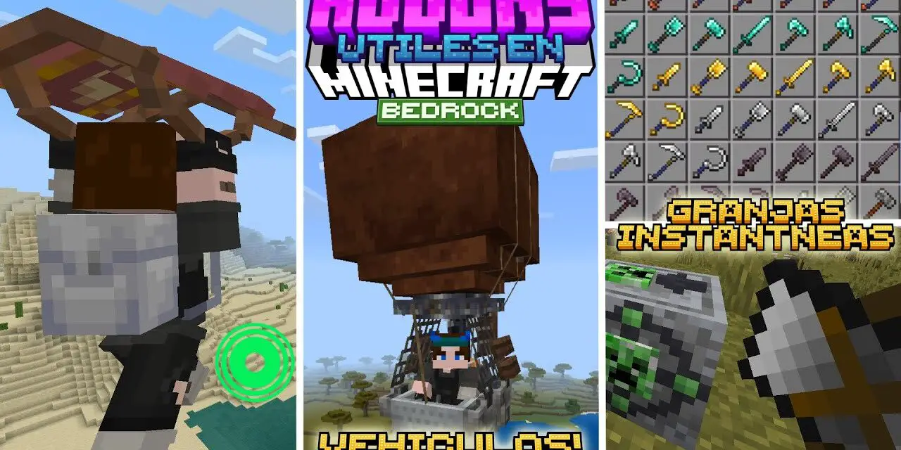 LOS MEJORES ADDONS ÚTILES EN MINECRAFT BEDROCK 1.21