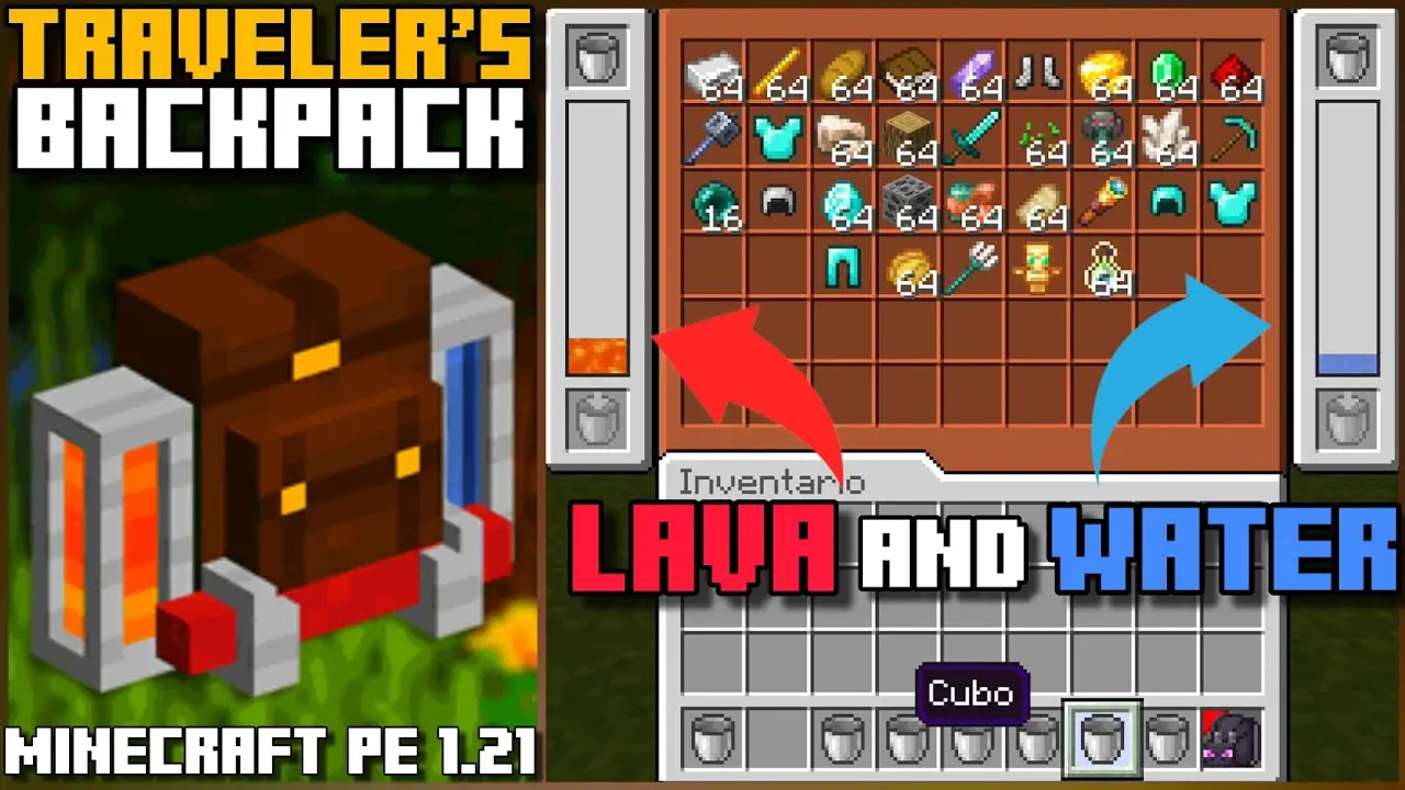 THE TRAVELER’S BACKPACK ADDON for BEDROCK 1.21